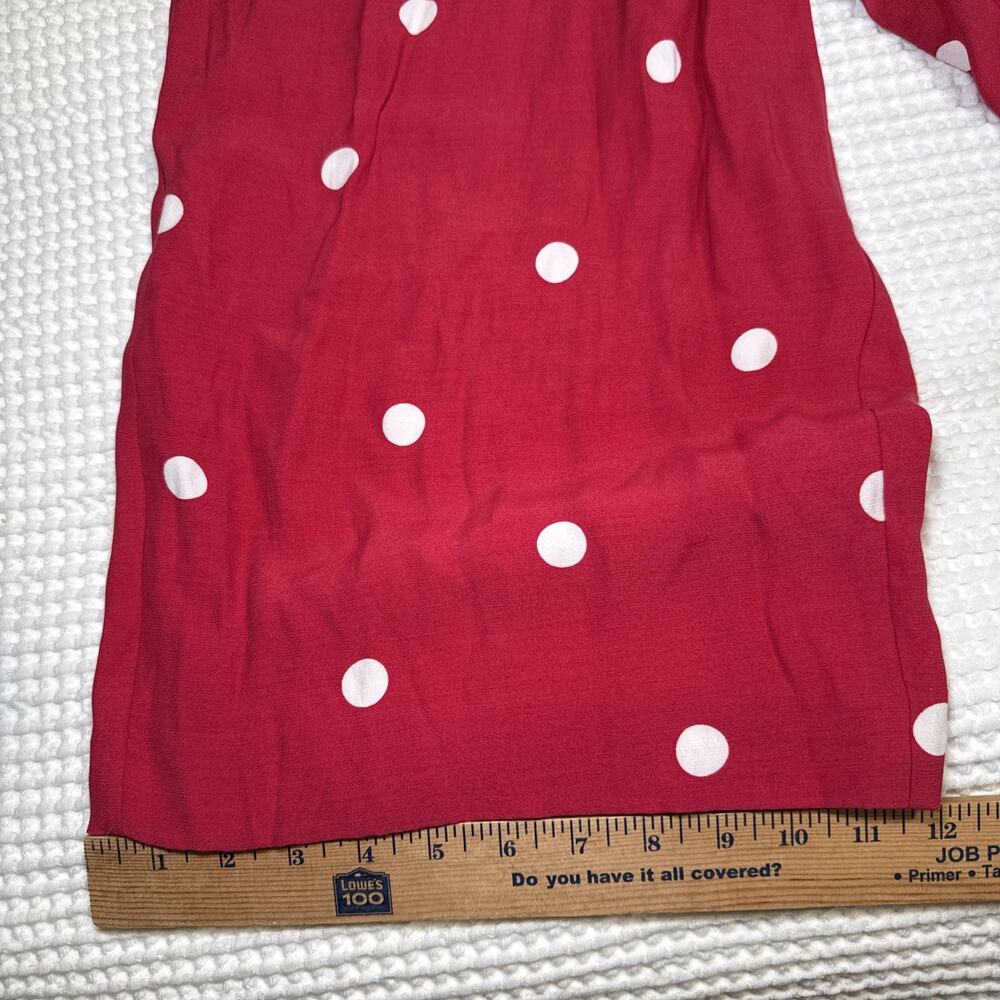 LOFT Sleeveless Jumpsuit Womens Plus 16 Pink Polka Dots Pockets Adjustable NWT - Picture 8 of 14